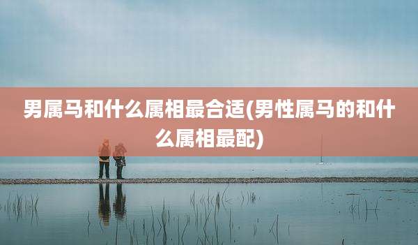 男属马和什么属相最合适(男性属马的和什么属相最配)