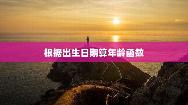 根据出生日期算年龄函数