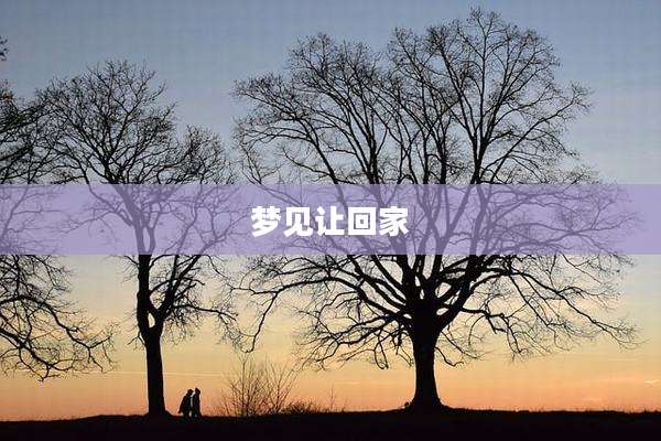 梦见让回家