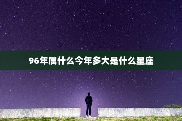 96年属什么今年多大是什么星座