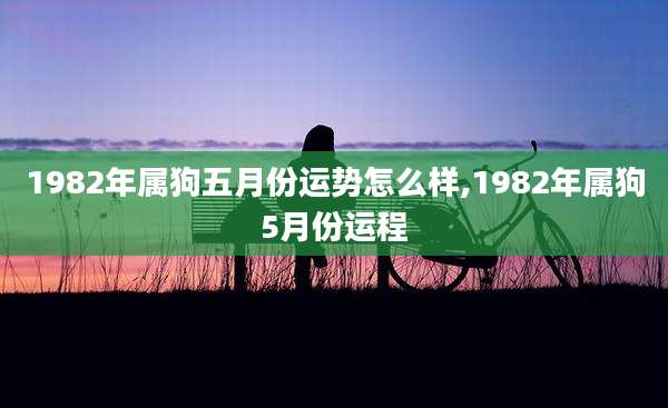 1982年属狗五月份运势怎么样,1982年属狗5月份运程