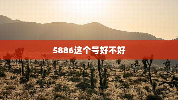 5886这个号好不好