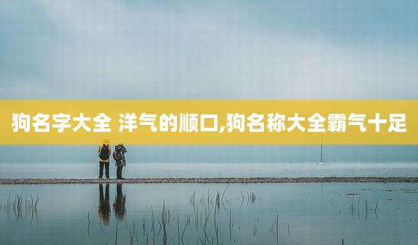 狗名字大全 洋气的顺口,狗名称大全霸气十足