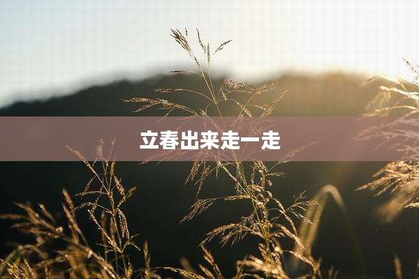 立春出来走一走