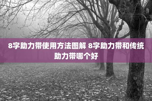 8字助力带使用方法图解 8字助力带和传统助力带哪个好