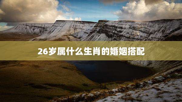 26岁属什么生肖的婚姻搭配