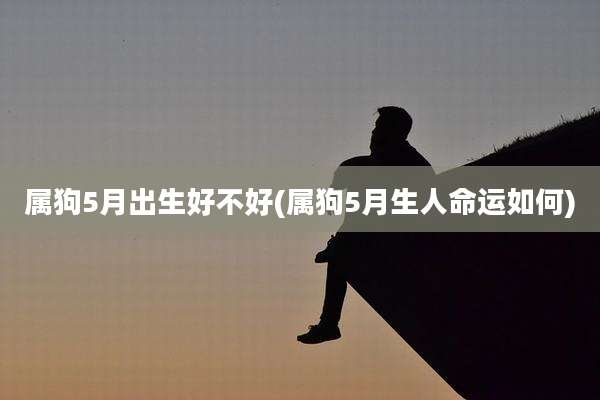 属狗5月出生好不好(属狗5月生人命运如何)