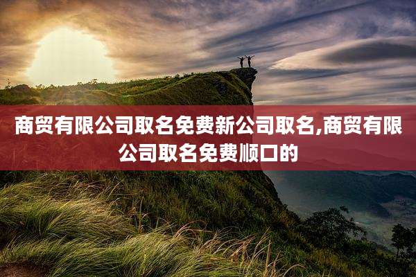 商贸有限公司取名免费新公司取名,商贸有限公司取名免费顺口的