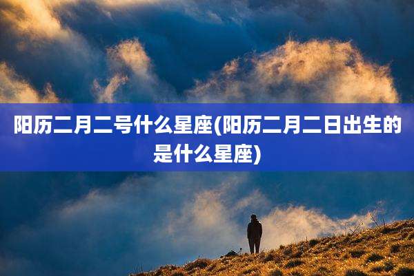 阳历二月二号什么星座(阳历二月二日出生的是什么星座)