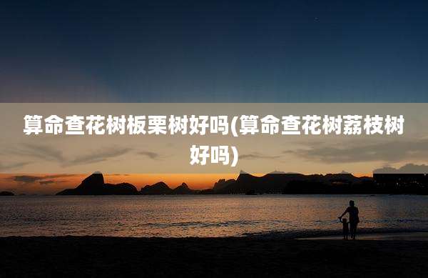 算命查花树板栗树好吗(算命查花树荔枝树好吗)