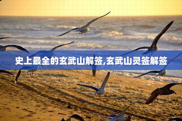 史上最全的玄武山解签,玄武山灵签解签