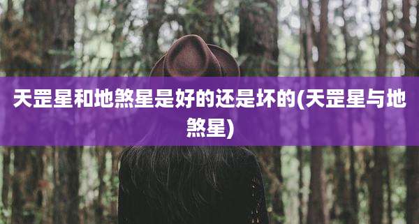 天罡星和地煞星是好的还是坏的(天罡星与地煞星)