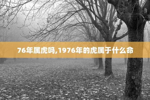 76年属虎吗,1976年的虎属于什么命