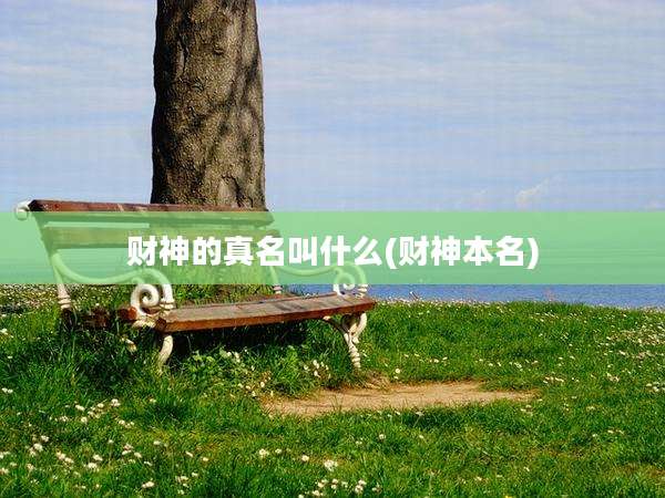 财神的真名叫什么(财神本名)