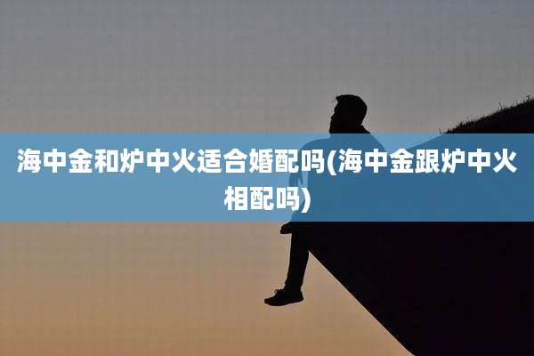 海中金和炉中火适合婚配吗(海中金跟炉中火相配吗)