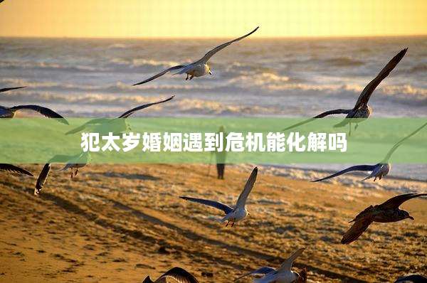 犯太岁婚姻遇到危机能化解吗