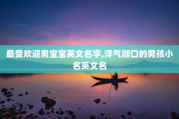 最受欢迎男宝宝英文名字,洋气顺口的男孩小名英文名