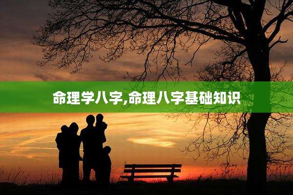 命理学八字,命理八字基础知识