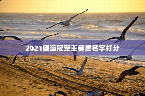 2021奥运冠军王曼昱名字打分