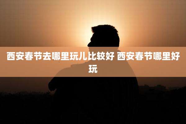 西安春节去哪里玩儿比较好 西安春节哪里好玩