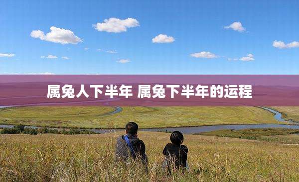 属兔人下半年 属兔下半年的运程