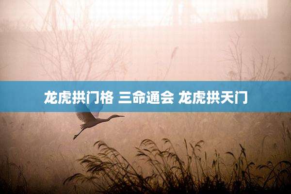 龙虎拱门格 三命通会 龙虎拱天门