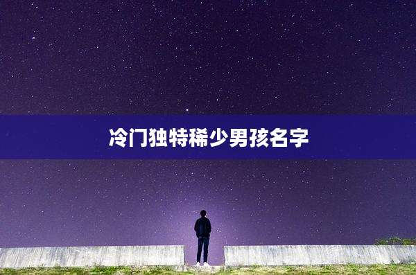 冷门独特稀少男孩名字