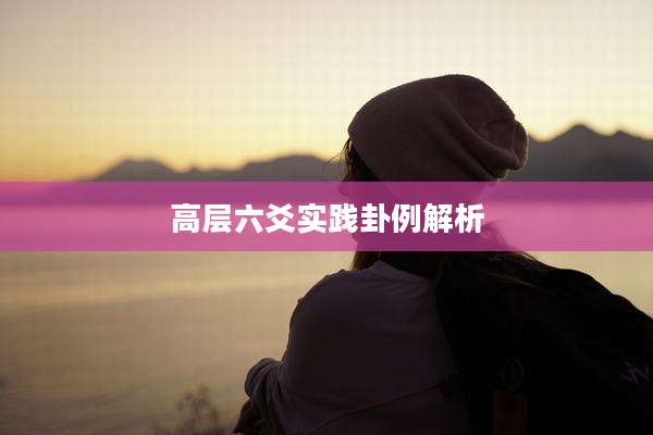 高层六爻实践卦例解析