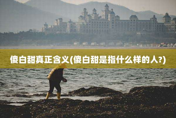 傻白甜真正含义(傻白甜是指什么样的人?)