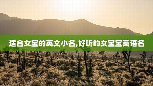 适合女宝的英文小名,好听的女宝宝英语名