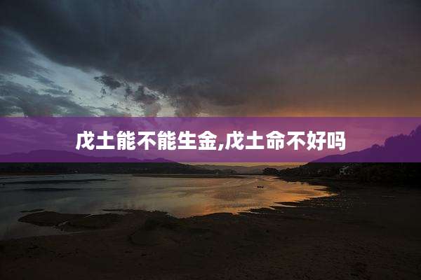 戊土能不能生金,戊土命不好吗