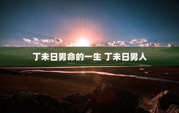 丁未日男命的一生 丁未日男人