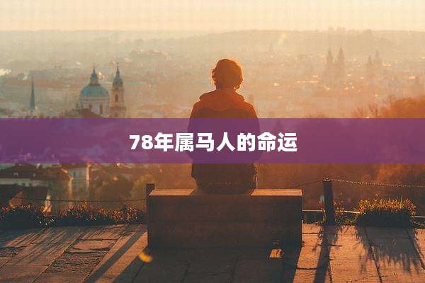 78年属马人的命运