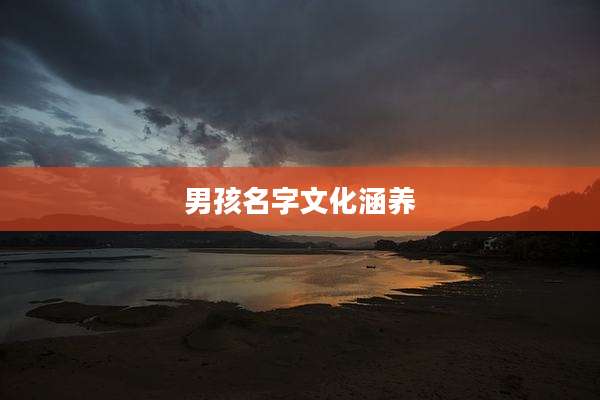 男孩名字文化涵养