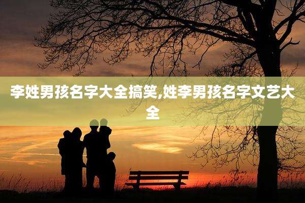 李姓男孩名字大全搞笑,姓李男孩名字文艺大全
