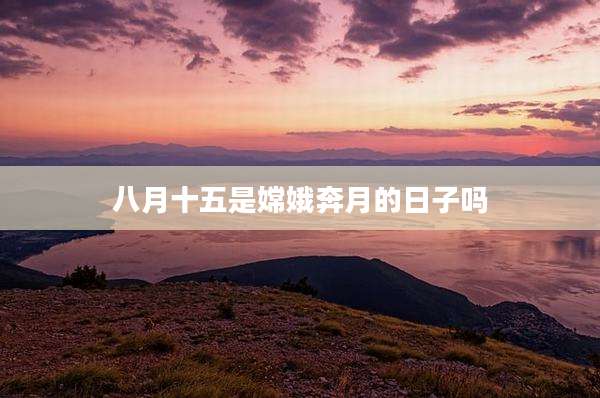 八月十五是嫦娥奔月的日子吗