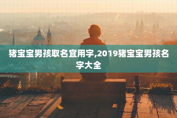 猪宝宝男孩取名宜用字,2019猪宝宝男孩名字大全