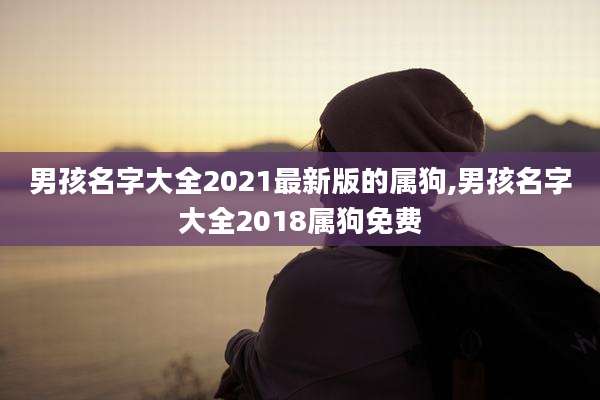 男孩名字大全2021最新版的属狗,男孩名字大全2018属狗免费