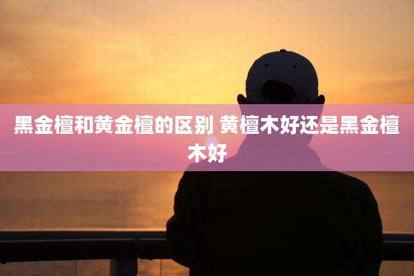 黑金檀和黄金檀的区别 黄檀木好还是黑金檀木好