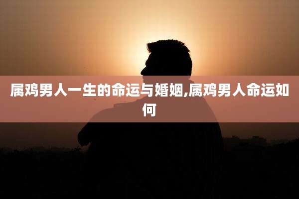 属鸡男人一生的命运与婚姻,属鸡男人命运如何