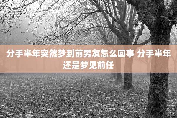 分手半年突然梦到前男友怎么回事 分手半年还是梦见前任