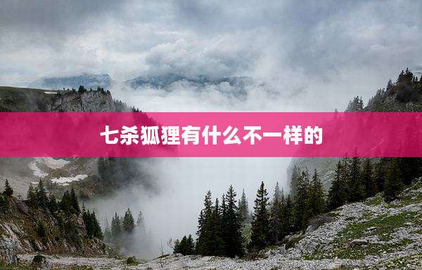 七杀狐狸有什么不一样的