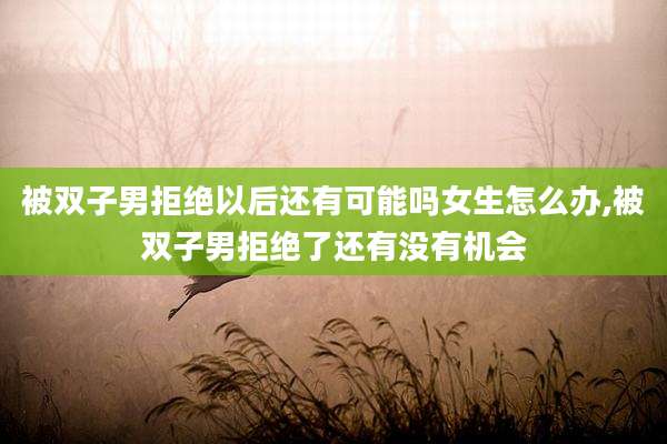 被双子男拒绝以后还有可能吗女生怎么办,被双子男拒绝了还有没有机会