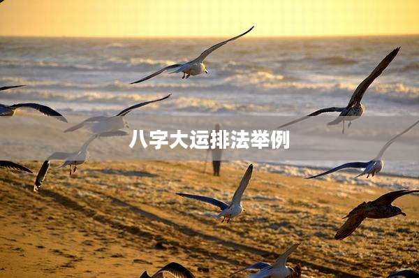 八字大运排法举例