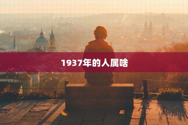 1937年的人属啥