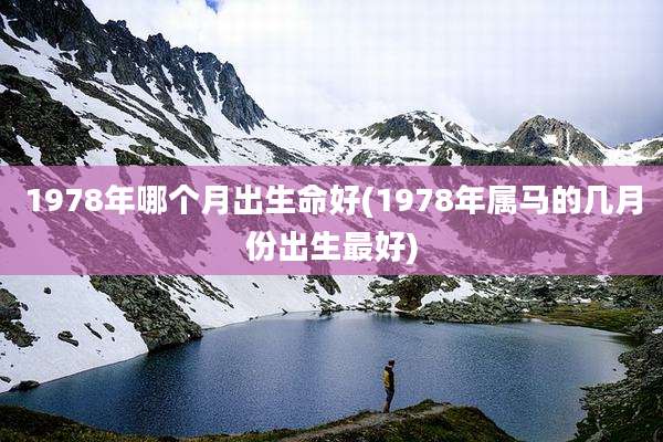 1978年哪个月出生命好(1978年属马的几月份出生最好)