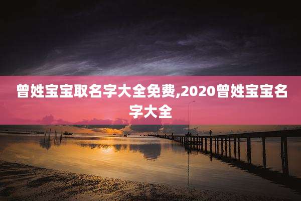 曾姓宝宝取名字大全免费,2020曾姓宝宝名字大全