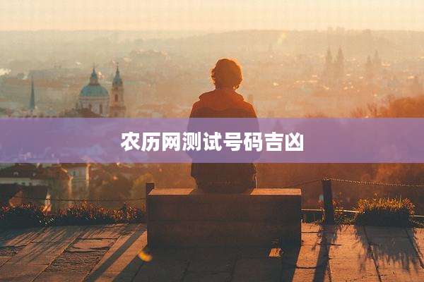 农历网测试号码吉凶