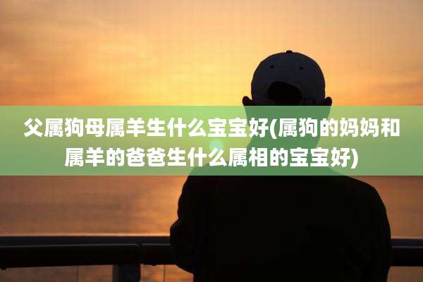 父属狗母属羊生什么宝宝好(属狗的妈妈和属羊的爸爸生什么属相的宝宝好)