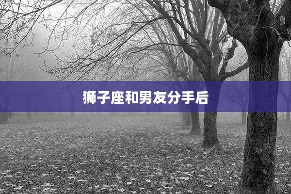 狮子座和男友分手后